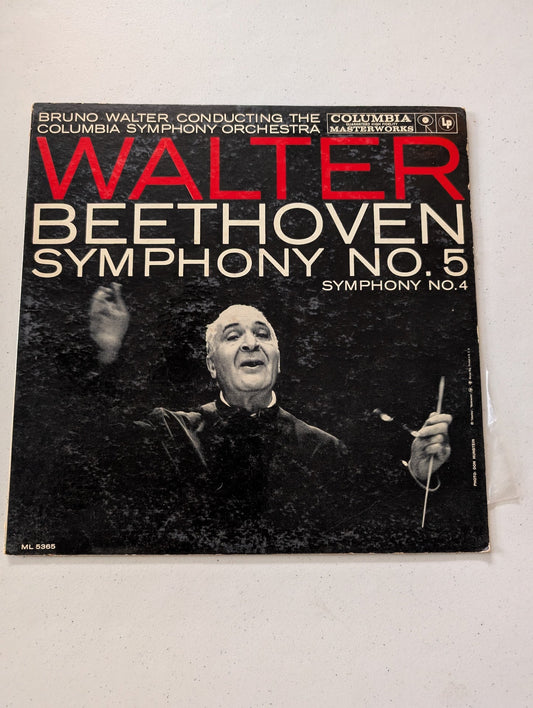 Bruno Walter Columbia Symphony Orchestra Beethoven Symphony No. 4 Vinyl LP 1959(Vintage Vinyl Record LP Album)