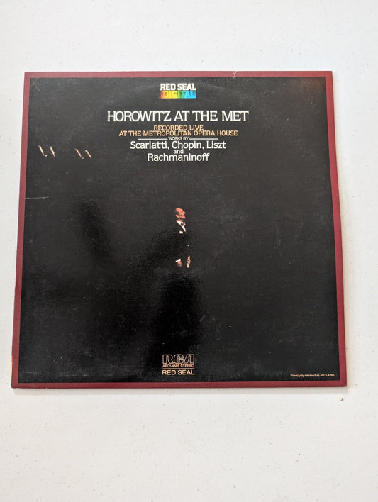 Vladimir Horowitz at the Met Scarlatti, Chopin, Liszt~RCA Stereo(Vintage Vinyl Record LP Album)