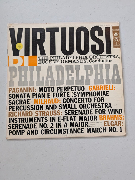 The Philadelphia Orchestra, Eugene Ormandy - Virtuosi Di Philadelphia 1956 LP(Vintage Vinyl Record LP Album)