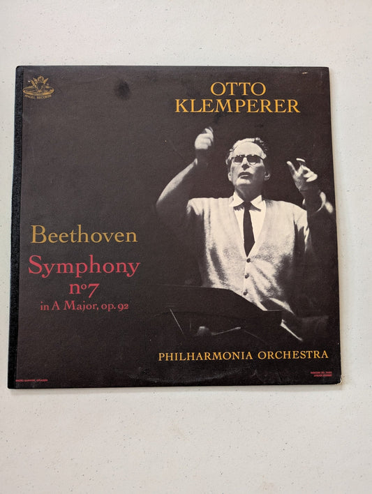 Otto Klemperer Philharmonia Beethoven Symphony No 7 A Major Op 92 (Vintage Vinyl Record LP Album)