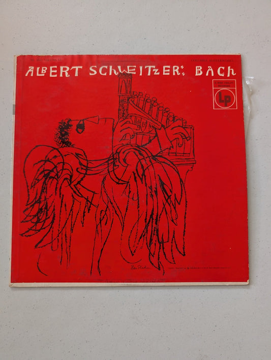 Albert Schweitzer Bach Volume VI 1955 Columbia Records ML 5042 MONO Organ(Vintage Vinyl Record LP Album)