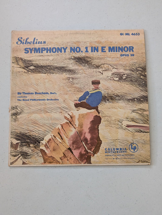 Sibelius / The Royal Philharmonic Orchestra, Sir Thomas Beecham - Symphony No.1 E minor (Vintage Vinyl Record LP Album)