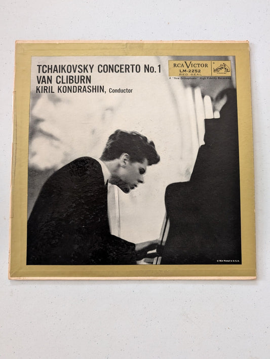Peter Ilyich Tchaikovsky - Van Cliburn, Kiril Kondrashin, RCA Symphony Orchestra - Concerto No. 1 - LP(Vintage Vinyl Record LP Album)