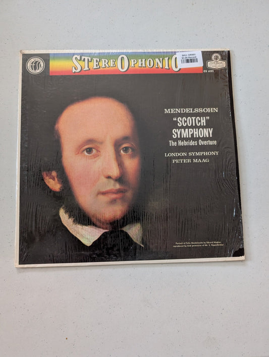 Mendelssohn*, London Symphony, Peter Maag – Scotch Symphony / The Hebrides Overture(Vintage Vinyl Record LP Album)