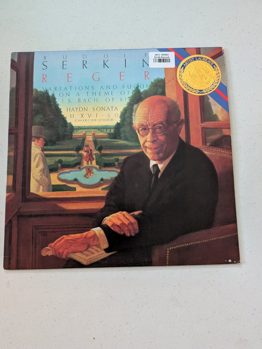 Rudolf Serkin, Reger – Variations And Fugue On A Theme Of J.S. Bach, Op. 81 / Haydn: Sonata H.XVI - 50(Vintage Vinyl Record LP Album)