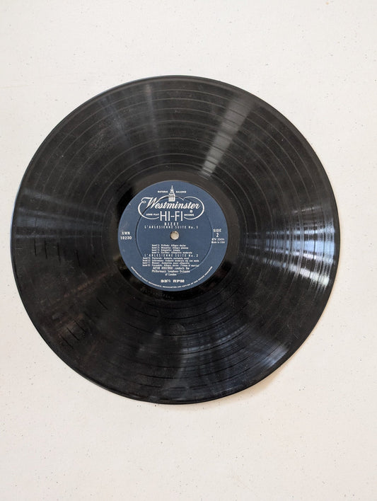 L'Arlésienne Suites Nos. 1 & 2 by Georges Bizet, performed by the Philharmonic Symphony Orchestra of London conducted by Artur Rodzinski(Vintage Vinyl Record LP Album)