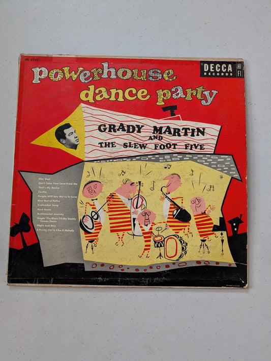GRADY MARTIN: powerhouse dance party DECCA 12" LP 33 RPM (Vintage Vinyl Record LP Album)