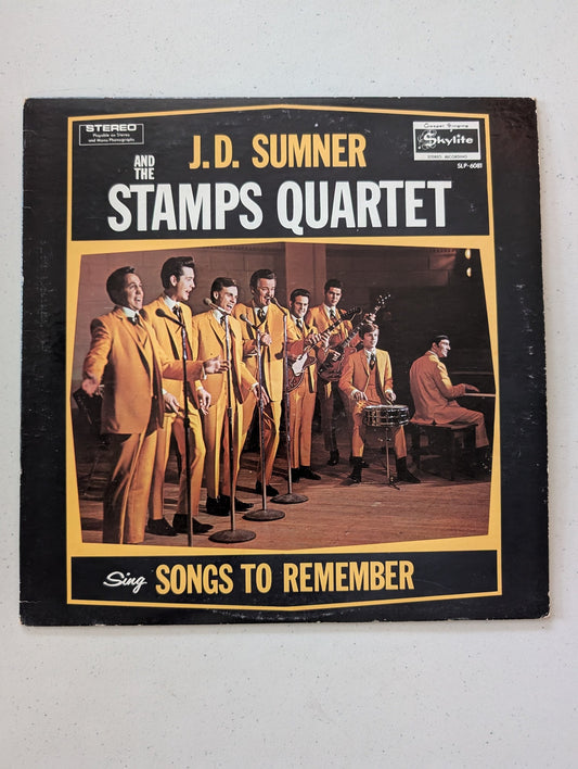 J.D. Sumner and the Stamps Quartet Songs To Remember LP Skylite SLP 6081(Vintage Vinyl Record LP Album)