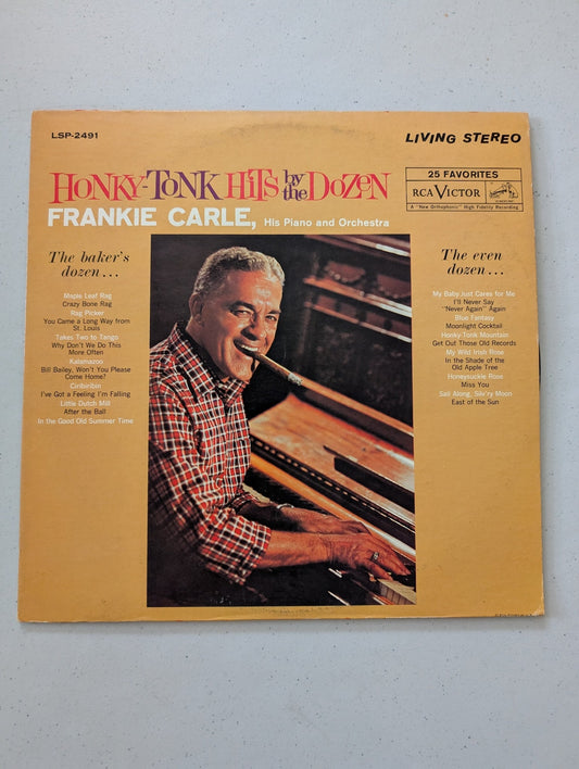 Frankie Carle - Honky-Tonk Hits By The Dozen (RCA Victor – LPM-2491)(Vintage Album Cover Only)