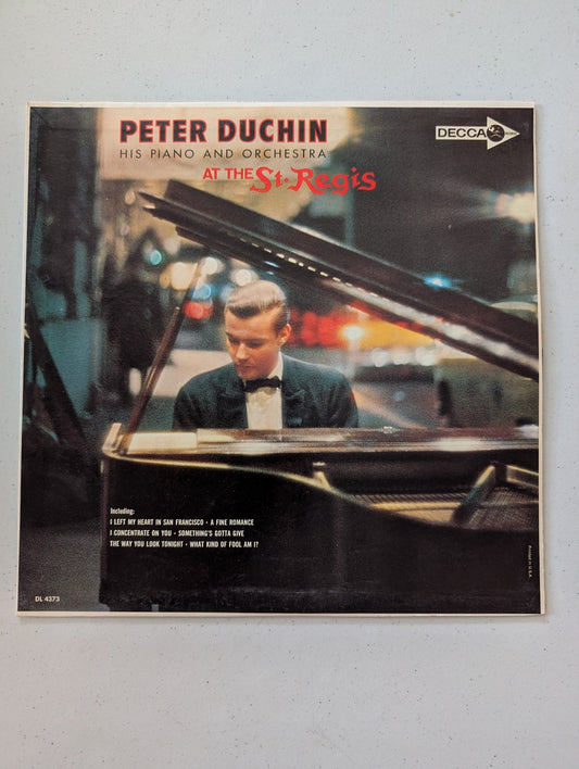 PETER DUCHIN AT THE ST REGIS  DL-4373 LP VINYL RECORD(Vintage Vinyl Record LP Album)
