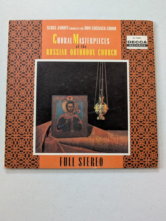 SERGE JAROFF Don Cossack Choir Choral Masterpieces Russian Orthodox Church LP(Vintage Vinyl Record LP Album)