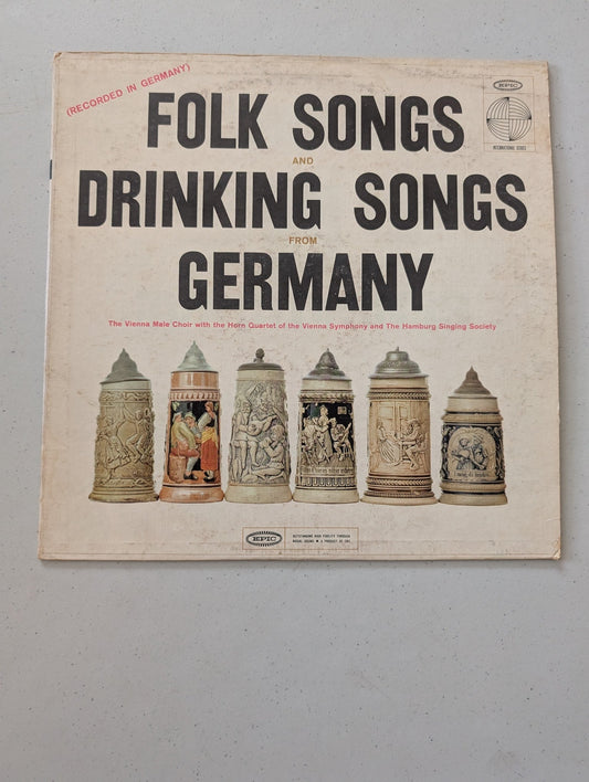 Folk Songs And Drinking Songs From GermanyThe Vienna Male Choir Lp  US (Vintage Vinyl Record LP Album)