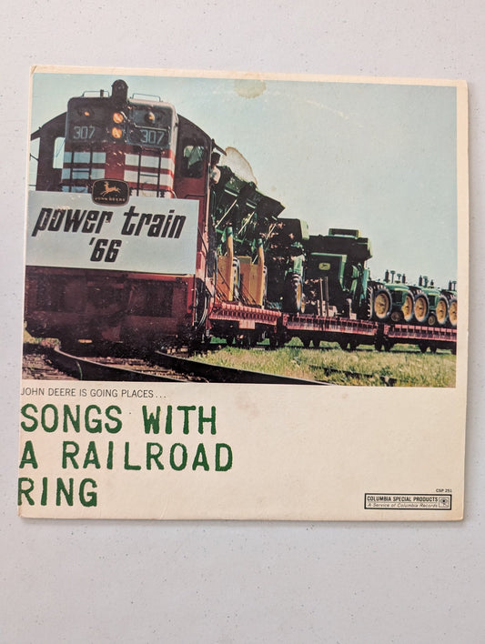 SONGS WITH A RAILROAD RING JOHN DEERE Vinyl LP (Vintage Vinyl Record LP Album)