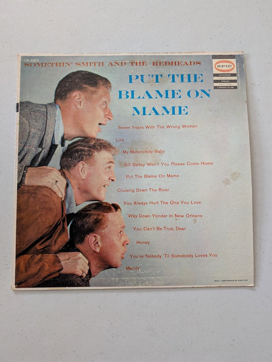 SOMETHIN' SMITH & REDHEADS: put the blame on mame Epic 12" LP 33 RPM(Vintage Vinyl Record LP Album)