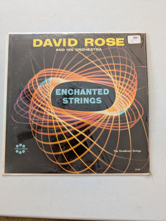 David Rose & His Orchestra , Stradivari Strings Enchanted Strings Spin-O-R(Vintage Album Cover Only)
