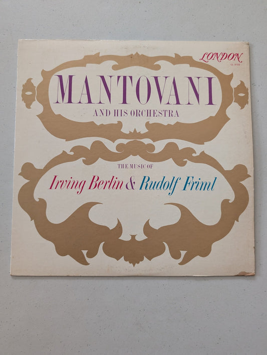 Mantovani ‎– The Music Of Irving Berlin & Rudolf Friml - LONDON Record - 12"(Vintage Vinyl Record LP Album)