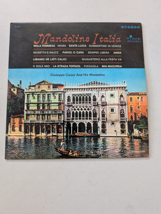 Giuseppe Caiani Mandolins Italia Time Records Vinyl LP(Vintage Vinyl Record LP Album)