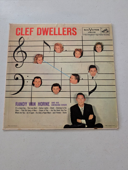 Randy Van Horne And His Swinging Choir* – Clef Dwellers(Vintage Vinyl Record LP Album)