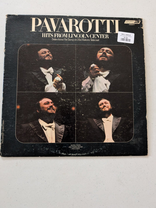 Luciano Pavarotti: Hits From Lincoln Center (Vinyl LP, 1978, London OS26577)(Vintage Vinyl Record LP Album)