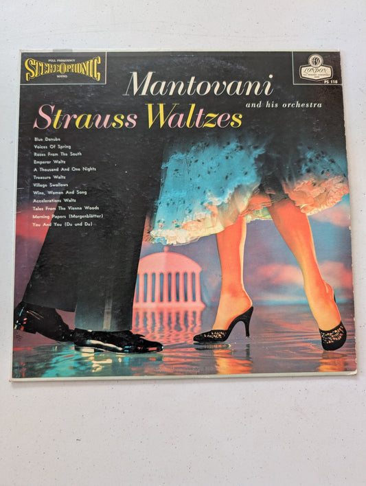 Johann Strauss Jr. / Mantovani And His Orchestra - Strauss Waltzes - London Recods(Vintage Vinyl Record LP Album)