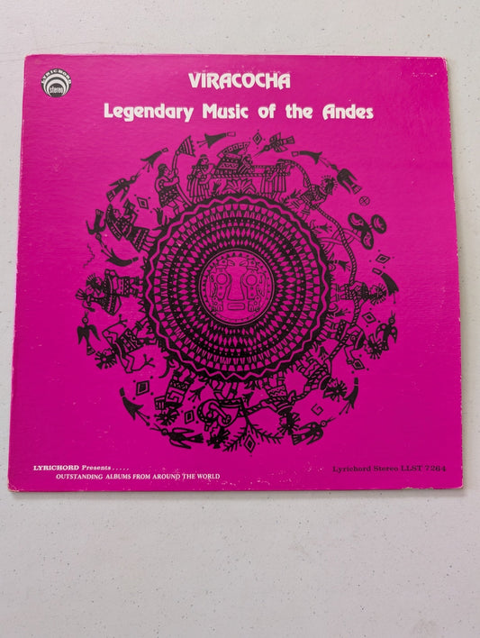 Viracocha - Legendary Music Of The Andes - VINYL RECORD LP VARIOUS(Vintage Vinyl Record LP Album)