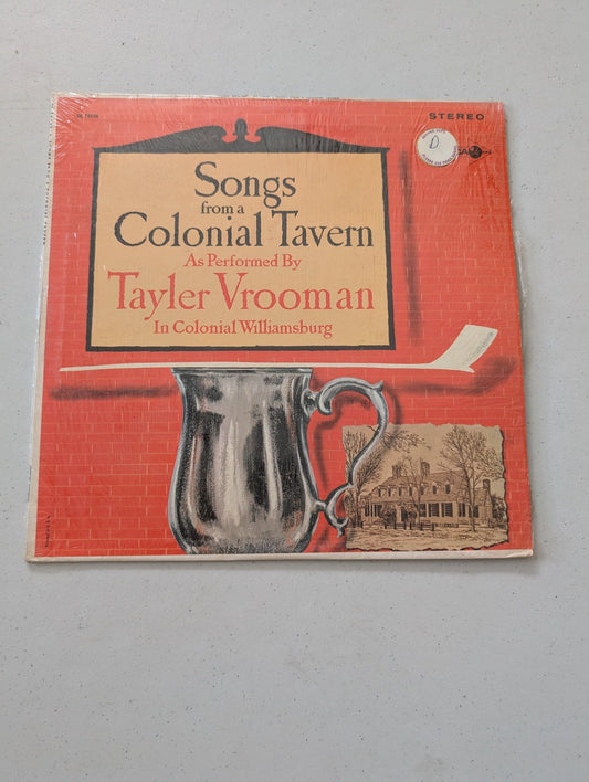 Songs from a Colonial Tavern Tayler Vrooman Decca Records 1959 33 1/3 RPM(Vintage Vinyl Record LP Album)