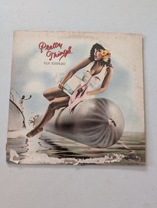 Pretty Things Silk Torpedo LP Record Vinyl 1974 SWAN SONG Stereo SS8411 (Vintage Vinyl Record LP Album)