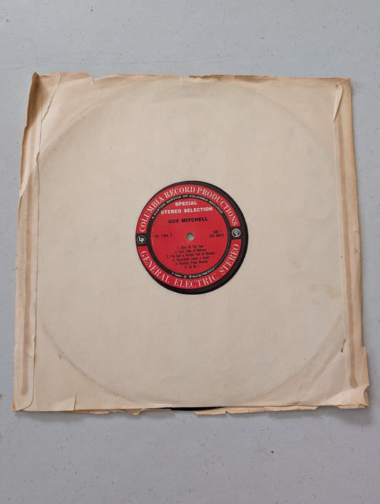 Special Stereo Selection by Guy Mitchell, produced as a custom service of Columbia Records for General Electric Stereo(Vintage Vinyl Record LP Album)