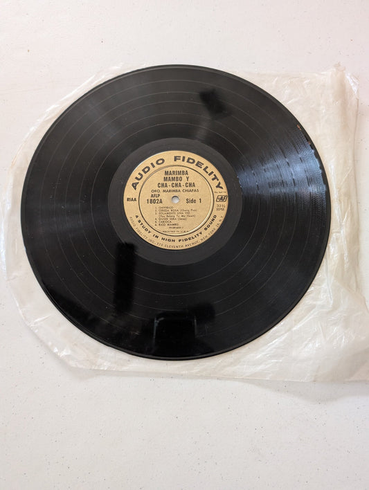 Marimba Mambo Y Cha-Cha-Cha" by Oro Marimba Chiapas Audio Fidelity Records (AFLP 1802A)(Vintage Vinyl Record LP Album)