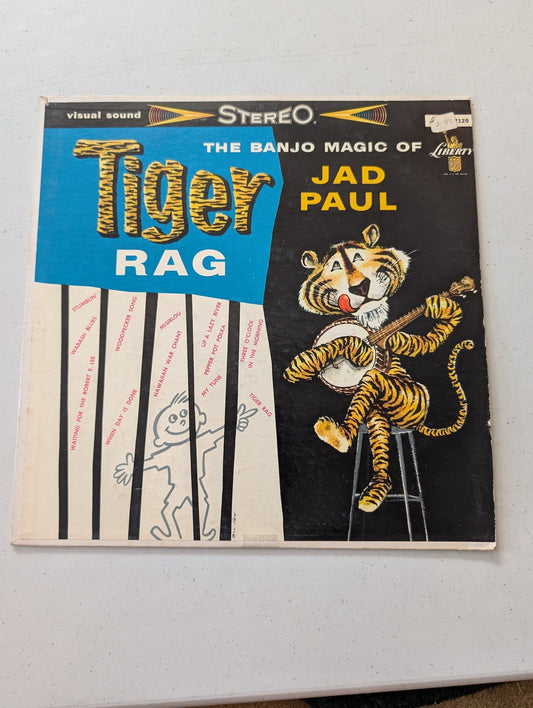 The Banjo Magic Of Tiger Rag Jad Paul Liberty Records Vinyl (Vintage Vinyl Record LP Album)