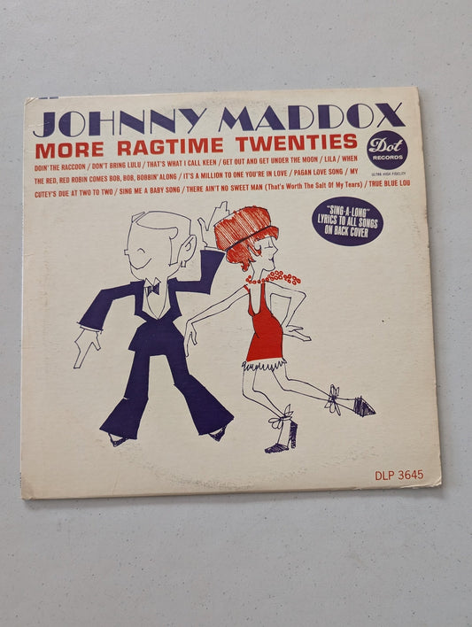 JOHNNY MADDOX: more ragtime twenties DOT 12" LP 33 RPM (Vintage Vinyl Record LP Album)