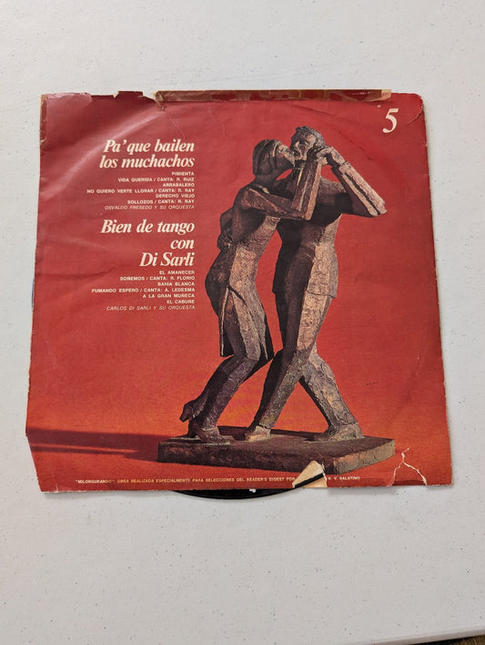Pa'que bailen los muchachos" (So the boys can dance) featuring tango music(Vintage Vinyl Record LP Album)