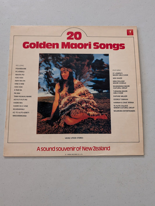 VARIOUS: 20 golden maori songs WRC 12" LP 33 RPM(Vintage Vinyl Record LP Album)