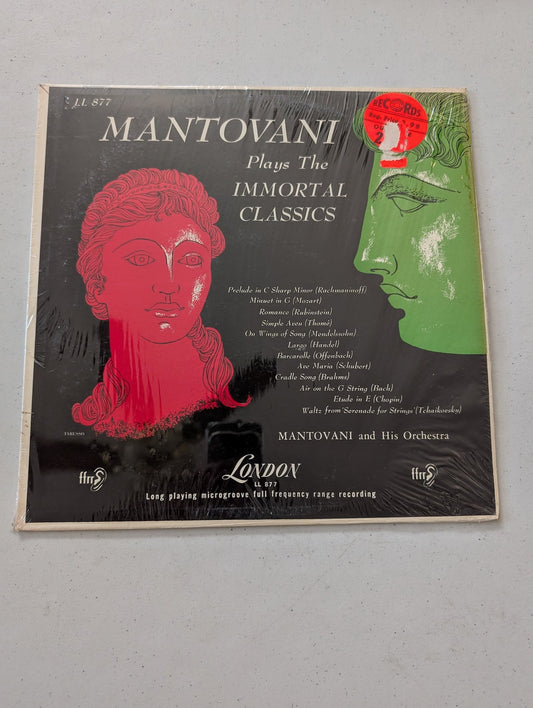 Mantovani And His Orchestra ‎– Mantovani Plays The Immortal Classics (LL877)(Vintage Vinyl Record LP Album)