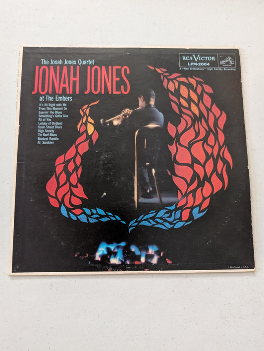 Jonah Jones at The Embers by The Jonah Jones Quartet, released in 1957.(Vintage Vinyl Record LP Album)