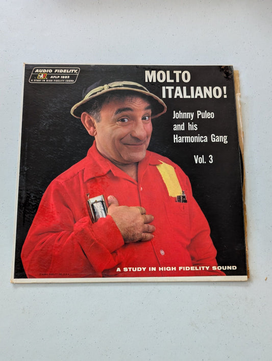 Molto Italiano!:  Johnny Puleo and His Harmonica Gang - Vol. 3:  AFLP 1883(Vintage Vinyl Record LP Album)