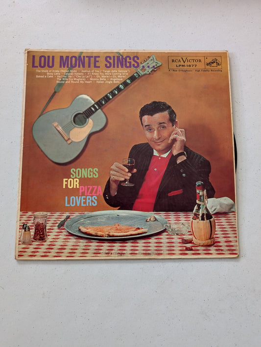 Lou Monte – Sings Songs For Pizza Lovers(Vintage Vinyl Record LP Album)