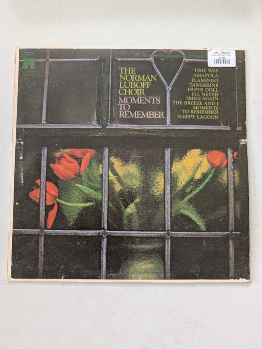 Norman Luboff Choir Moments to Remember LP Record Album Vinyl(Vintage Vinyl Record LP Album)