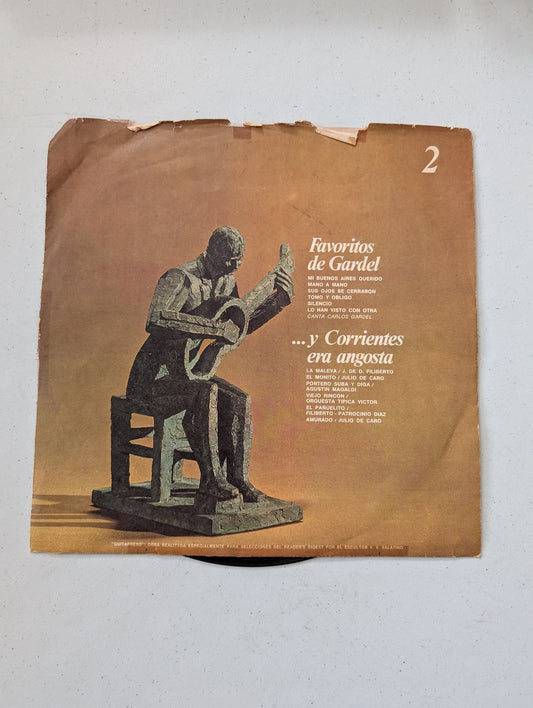 Los Grandes Temas Del Tango (Vintage Vinyl Record LP Album)