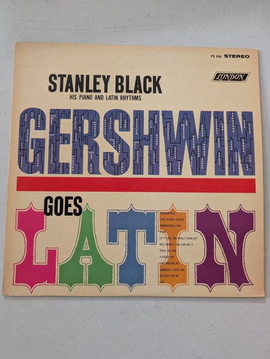 STANLEY BLACK - GERSHWIN GOES LATIN (VINYL LP)  1960!!  RARE!!  MONO / LL 3184!!(Vintage Vinyl Record LP Album)