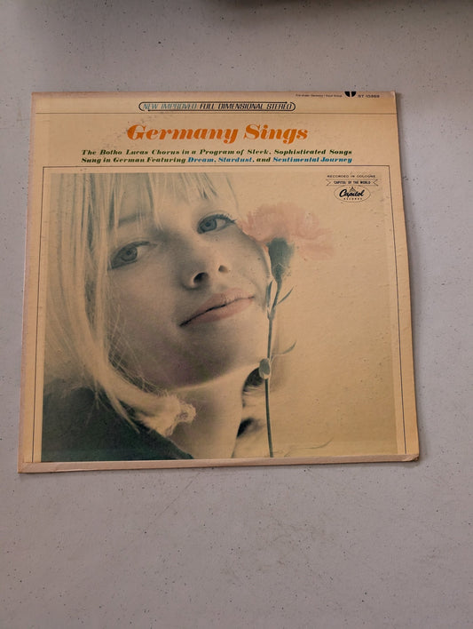 Germany Sings Botho Lucas Chorus Vintage Vinyl Record LP VG+ ST 10389(Vintage Vinyl Record LP Album)