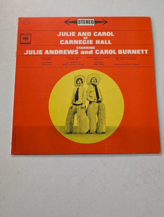 Julie Andrews/Carol Burnett-Julie And Carol At Carnegie  1962 OS-2240 Vinyl 12''(Vintage Vinyl Record LP Album)