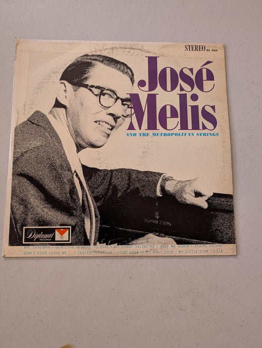 Jose Melis And The Metropolitan Strings 12" Vinyl Record Album LP 1968 Diplomat(Vintage Vinyl Record LP Album)