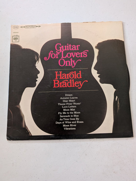 Guitar For Lovers Only Harold Bradley Columbia Vinyl Record(Vintage Vinyl Record LP Album)