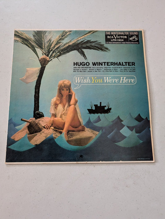HUGO WINTERHALTER Wish You Were Here Vinyl Stereo LP, RCA Victor 33rpm(Vintage Vinyl Record LP Album)