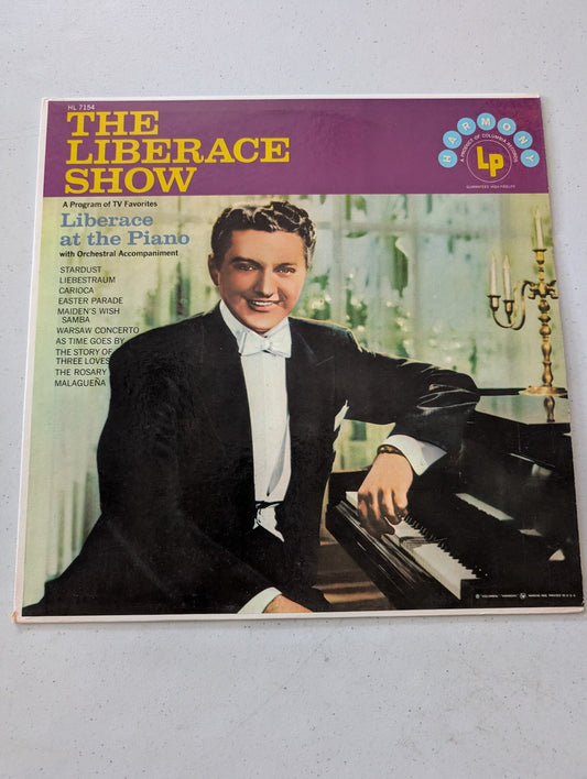 LIBERACE The Liberace Show At The Piano LP Vinyl Record 12" Classical(Vintage Vinyl Record LP Album)