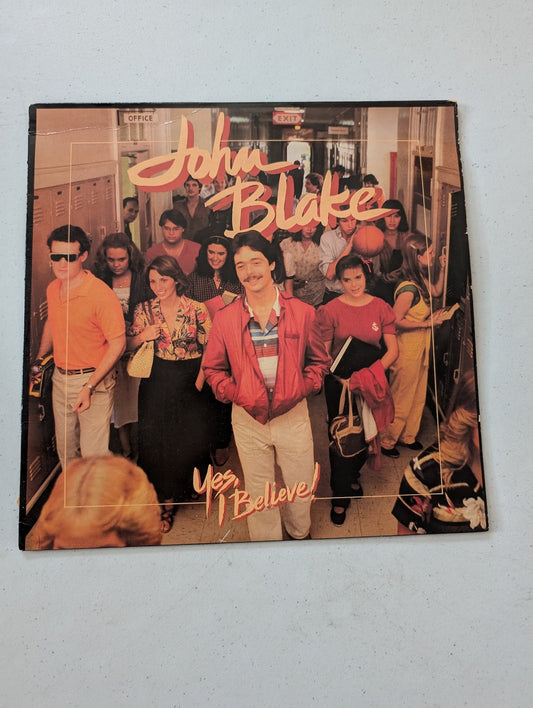 John Blake  Yes I Believe! LP 1982 Vinyl Record Heartland Funk Soul  (Vintage Vinyl Record LP Album)