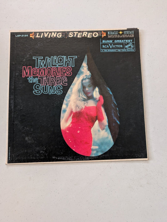 The Three Suns - Twilight Memories - RCA Victor, RCA Victor - LSP-2120, LSP 2120(Vintage Vinyl Record LP Album)