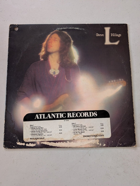 Steve Hillage, L. Promo Copy LP. 1976 Original(Vintage Vinyl Record LP Album)