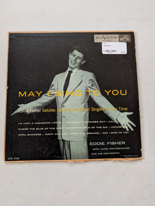 May I Sing to You by Eddie Fisher(Vintage Vinyl Record LP Album)